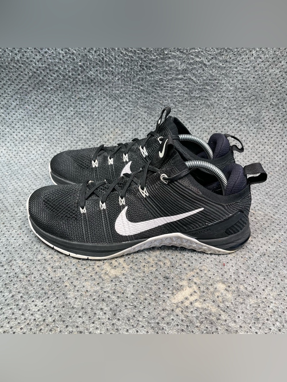 Nike Metcon DSX Flyknit 2 Black Shoes No Insoles Size 9 Mens
